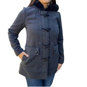 Centigrade Outerwear Women’s hooded coat with faux fur trim Like new Medium